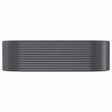 Vidaxl plantenbak 249x100x68 cm gegalvaniseerd staal antracietkleurig