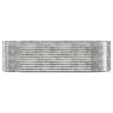 Vidaxl plantenbak 249x100x68 cm gegalvaniseerd staal zilverkleurig