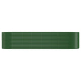 Vidaxl plantenbak 322x100x68 cm gegalvaniseerd staal groen