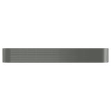 VidaXL Plantenbak 507x100x68 cm gepoedercoat staal grijs