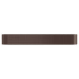 VidaXL Plantenbak 507x100x68 cm gepoedercoat staal bruin