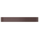VidaXL Plantenbak 554x100x68 cm gepoedercoat staal bruin