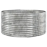 Vidaxl plantenbak 140x140x68 cm gegalvaniseerd staal zilverkleurig