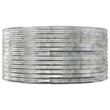Vidaxl plantenbak 140x140x68 cm gegalvaniseerd staal zilverkleurig