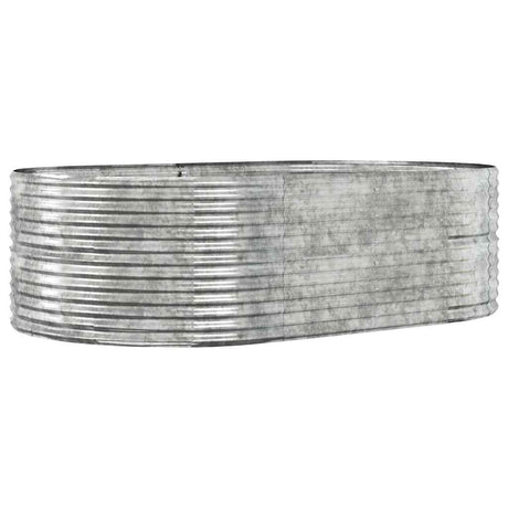 Vidaxl plantenbak 212x140x68 cm gegalvaniseerd staal zilverkleurig