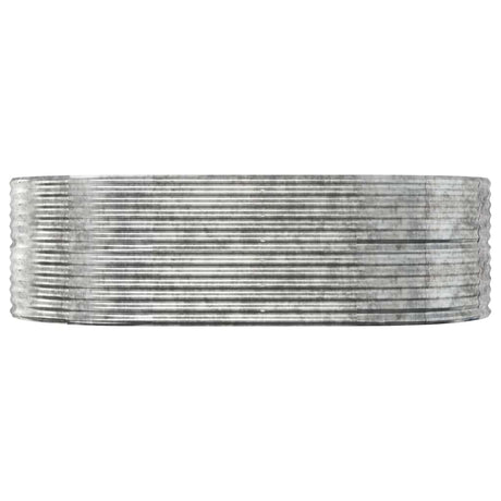 Vidaxl plantenbak 212x140x68 cm gegalvaniseerd staal zilverkleurig