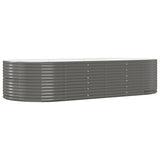 Vidaxl plantenbak 291x140x68 cm gegalvaniseerd staal grijs