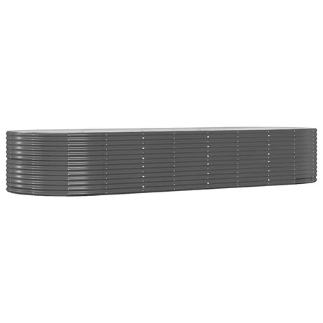 Vidaxl plantenbak 367x140x68 cm gegalvaniseerd staal antracietkleurig