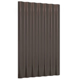 Vidaxl dakpanelen 12 st 60x36 cm gegalvaniseerd staal bruin