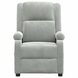 Vidaxl fauteuil verstelbaar fluweel lichtgrijs