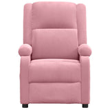 Vidaxl massagestoel fluweel roze