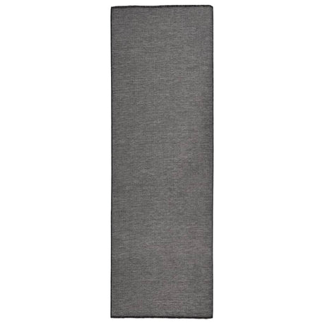 Vidaxl buitenkleed platgeweven 80x250 cm grijs