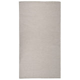 VidaXL Buitenkleed platgeweven 80x150 cm taupe