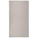 Vidaxl buitenkleed platgeweven 80x150 cm lichtgrijs