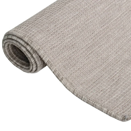 Vidaxl buitenkleed platgeweven 120x170 cm lichtgrijs