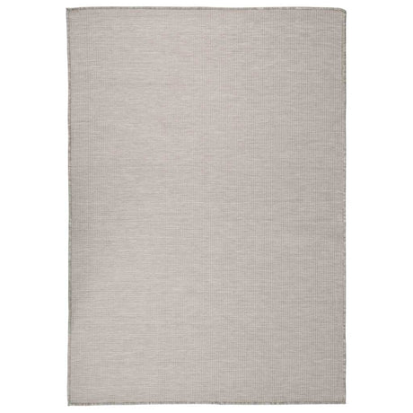 Vidaxl buitenkleed platgeweven 160x230 cm lichtgrijs
