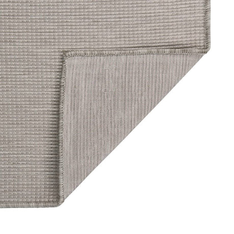 Vidaxl buitenkleed platgeweven 160x230 cm lichtgrijs