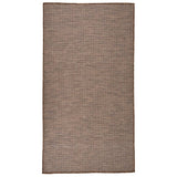 Vidaxl buitenkleed platgeweven 80x150 cm bruin