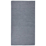 VidaXL Buitenkleed platgeweven 80x150 cm blauw