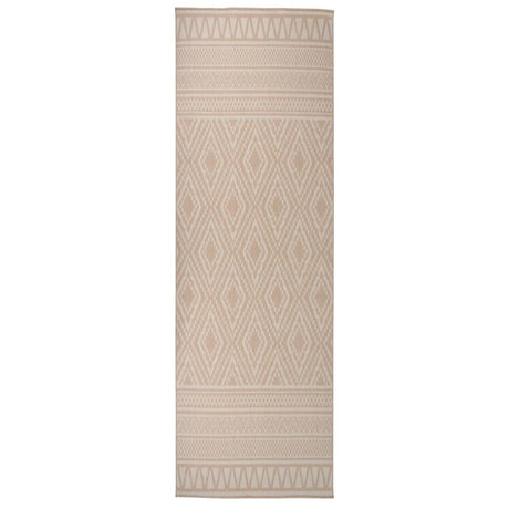 Vidaxl buitenkleed met patroon platgeweven 80x250 cm bruin