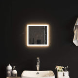 Vidaxl badkamerspiegel led 30x30 cm