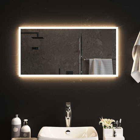 Vidaxl badkamerspiegel led 80x40 cm