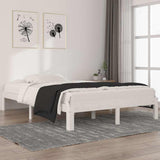 Vidaxl bedframe massief grenenhout wit 140x200 cm