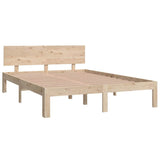 Vidaxl bedframe massief hout 135x190 cm