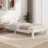 Vidaxl bedframe massief grenenhout wit 100x200 cm