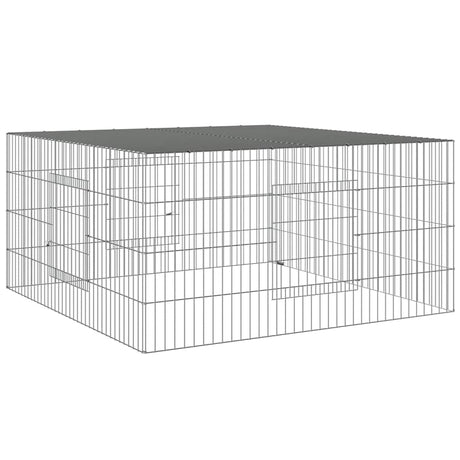 Vidaxl konijnenkooi 110x110x55 cm gegalvaniseerd ijzer