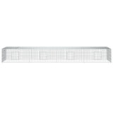 Vidaxl konijnenkooi met 4 panelen 433x109x54 cm gegalvaniseerd ijzer