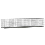 Vidaxl konijnenkooi met 5 panelen 273x79x54 cm gegalvaniseerd ijzer