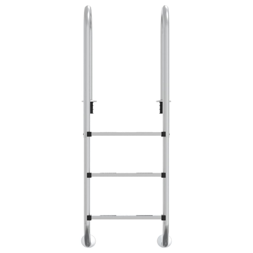 VidaXL Zwembadladder 54x38x158 cm 304 roestvrijstaal