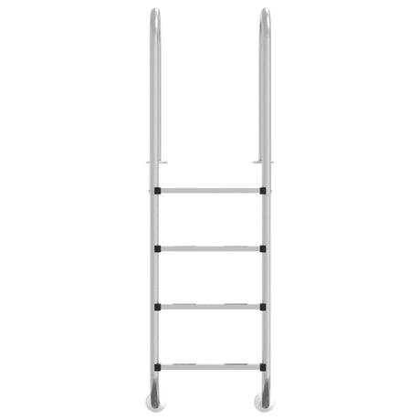 Vidaxl zwembadladder 54x38x184,5 cm 304 roestvrij staal