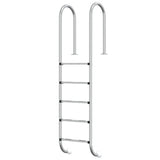 Vidaxl zwembadladder 54x38x211 cm 304 roestvrij staal