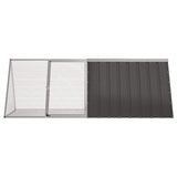 Vidaxl konijnenhok 201,5x80,5x71 cm gegalvaniseerd staal antraciet