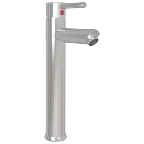 Vidaxl wastafel met kraan en pop-up afvoer gehard glas transparant