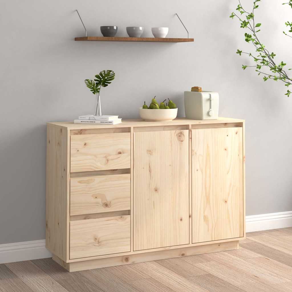 Vidaxl dressoir 111x34x75 cm massief grenenhout