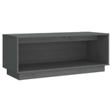 Vidaxl tv-meubel 90x35x35 cm massief grenenhout grijs