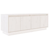 Vidaxl tv-meubel 110x34x40 cm massief grenenhout wit