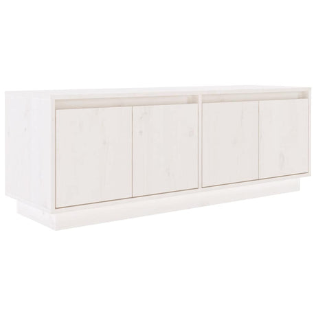 Vidaxl tv-meubel 110x34x40 cm massief grenenhout wit