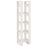 Vidaxl boekenkast kamerscherm 41x35x160 cm massief grenenhout wit