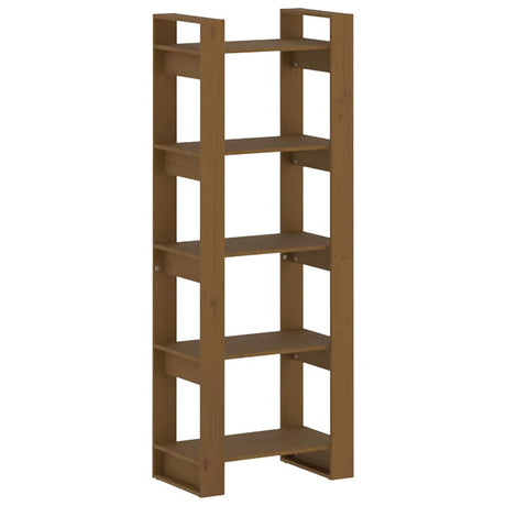 Vidaxl boekenkast kamerscherm 60x35x160 cm massief hout honingbruin
