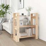 Vidaxl boekenkast kamerverdeler 80x35x91 cm massief grenenhout