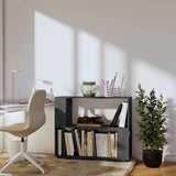 Vidaxl boekenkast kamerscherm 80x25x70 cm massief grenenhout grijs
