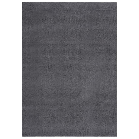 VidaXL Vloerkleed wasbaar korte pool anti-slip 160x230 cm antraciet