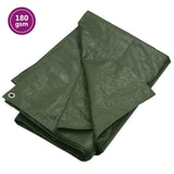 Vidaxl dekzeil 180 g m² 6x6 m hdpe groen