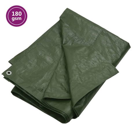 Vidaxl dekzeil 180 g m² 6x10 m hdpe groen