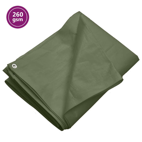 Vidaxl dekzeil 260 g m² 3x5 m hdpe groen