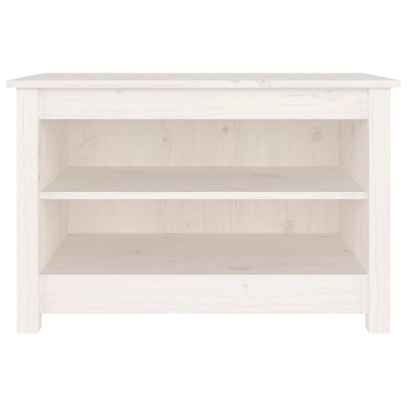 Vidaxl schoenenbank 70x38x45,5 cm massief grenenhout wit